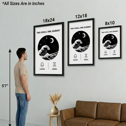 #3 Personalised Couples Zodiara
