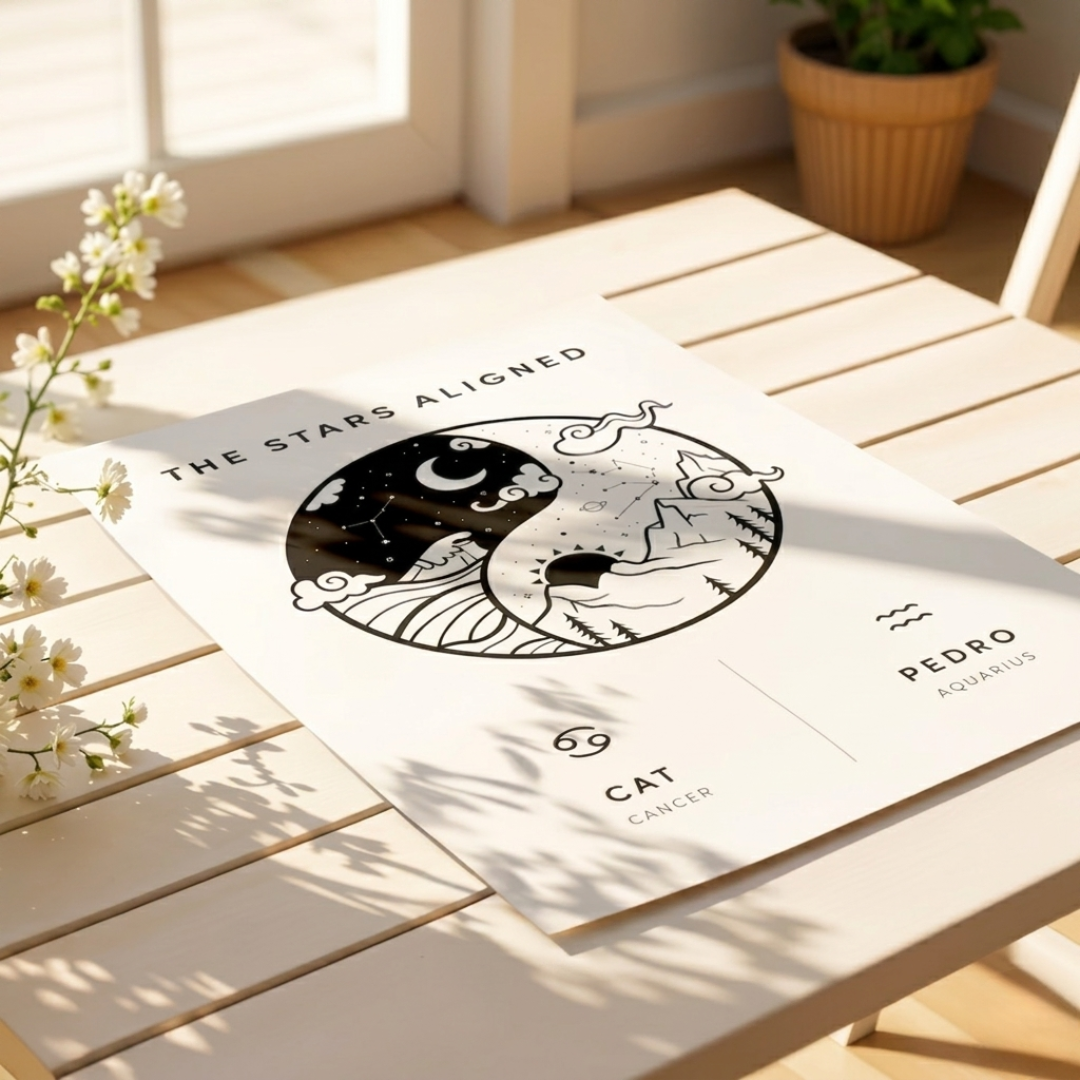 #3 Personalised Couples Zodiara