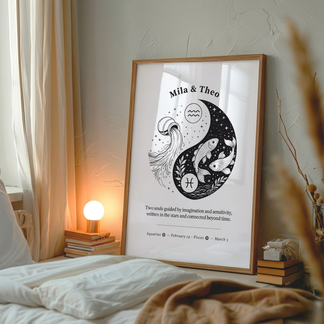 #2 Personalised Couples Zodiara
