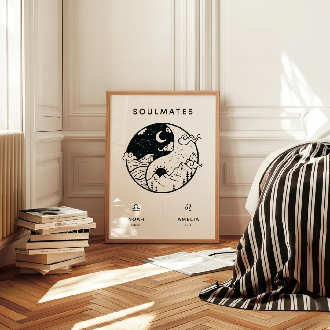 #3 Personalised Couples Zodiara
