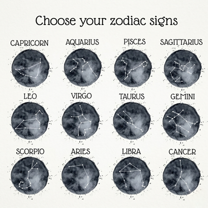 #1 Personalised Couple Zodiara
