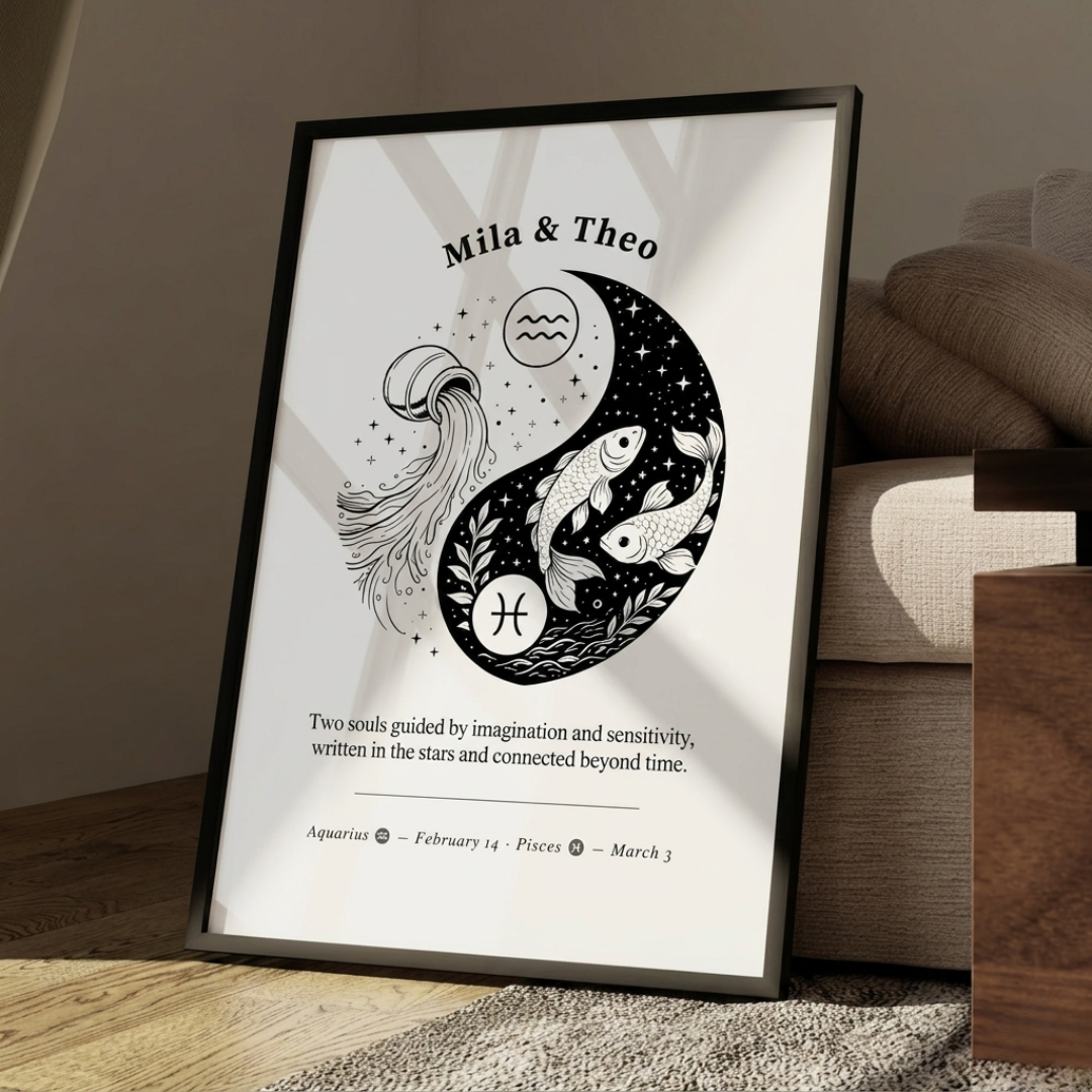 #2 Personalised Couples Zodiara