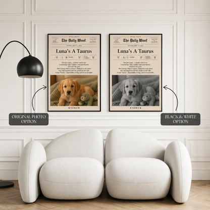 Bestseller Personalised My Dog’s Zodiac Frame ❤️