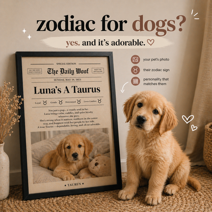 Bestseller Personalised My Dog’s Zodiac Frame ❤️