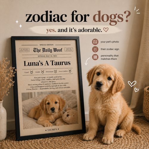 Bestseller Personalised My Dog’s Zodiac Frame ❤️