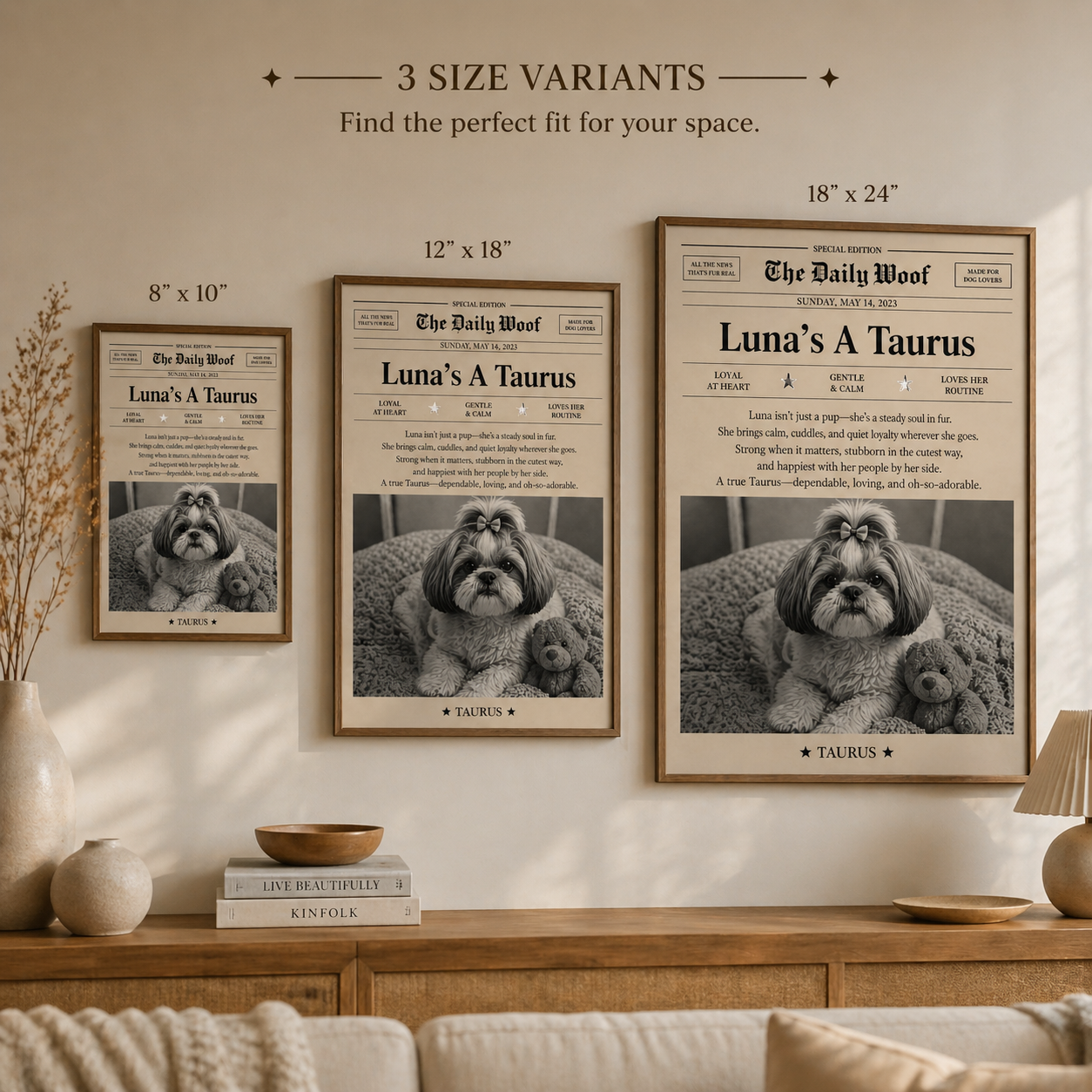 Bestseller Personalised My Dog’s Zodiac Frame ❤️