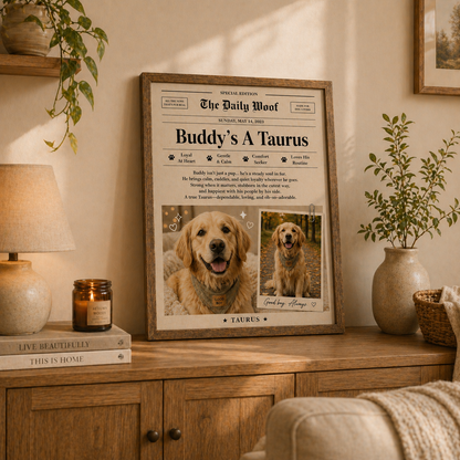 Bestseller Personalised My Dog’s Zodiac Frame ❤️